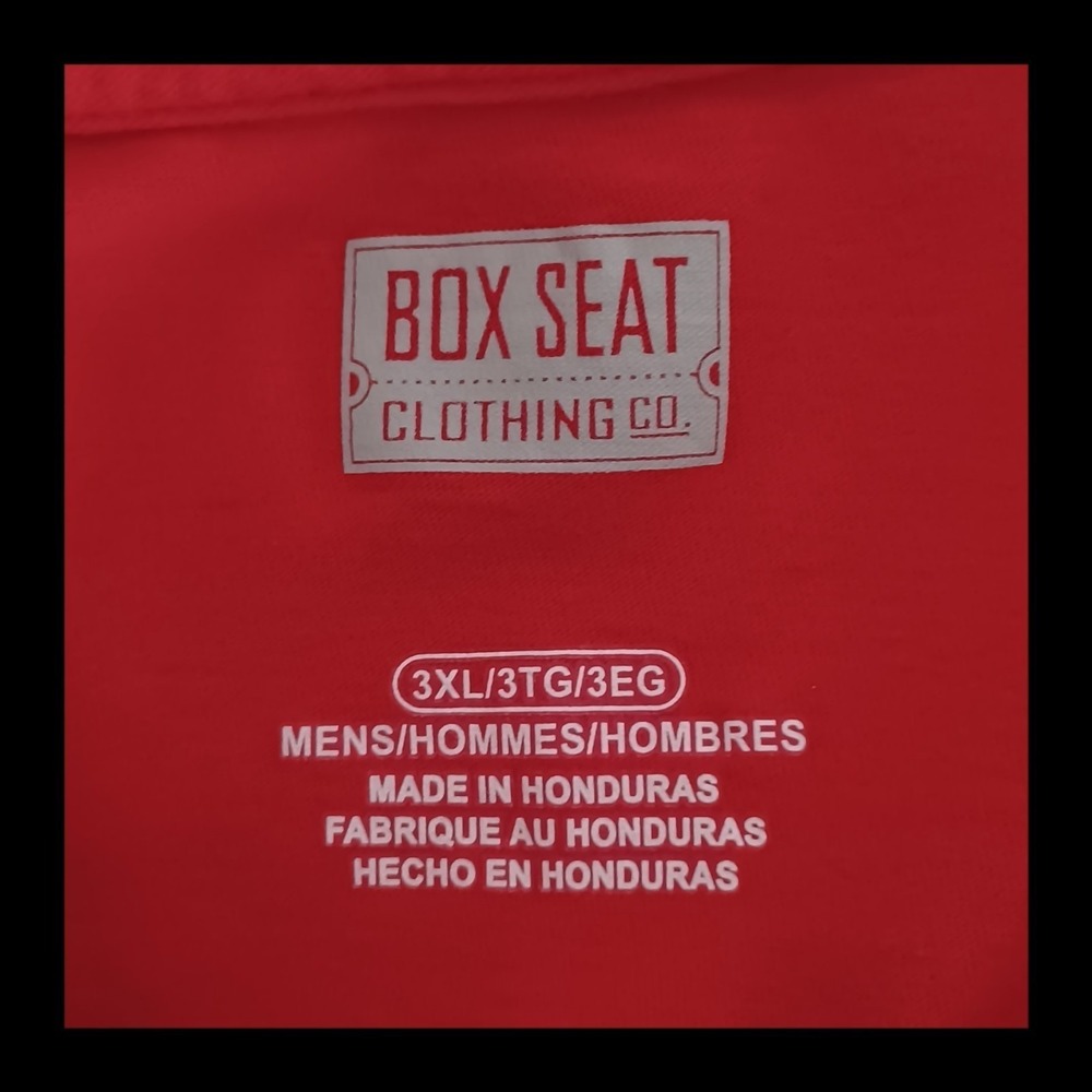 Wisconsin Badgers Red Box Seats Long Sleeve Sports Fan Shirt Mens Size 3XL - Picture 4 of 9